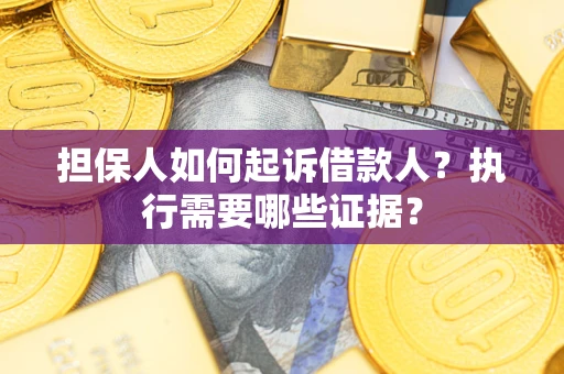 武汉担保人如何起诉借款人？执行需要哪些证据？