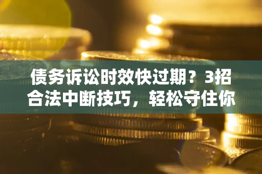 武汉债务诉讼时效快过期？3招合法中断技巧，轻松守住你的血汗钱！