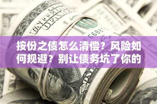 武汉按份之债怎么清偿？风险如何规避？别让债务坑了你的钱袋子！
