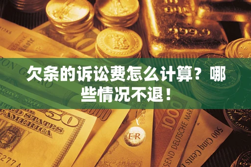 武汉欠条的诉讼费怎么计算?哪些情况不退! 武汉欠条的诉讼费怎么计算?哪些情况不退!