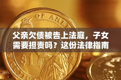 武汉父亲欠债被告上法庭，子女需要担责吗？这份法律指南必须看完