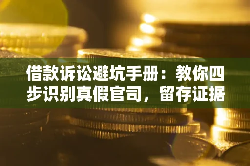武汉借款诉讼避坑手册：教你四步识别真假官司，留存证据不踩雷