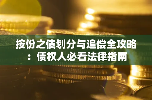 武汉按份之债划分与追偿全攻略：债权人必看法律指南