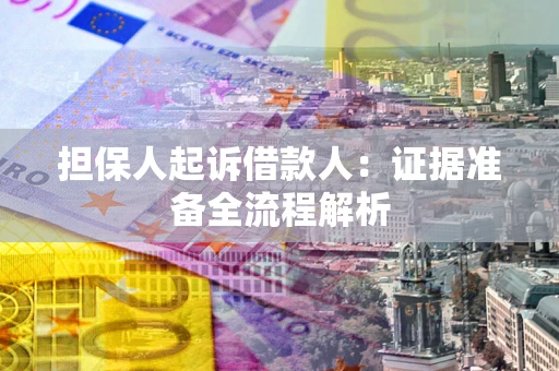 武汉担保人起诉借款人：证据准备全流程解析