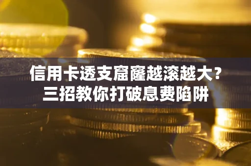 武汉信用卡透支窟窿越滚越大？三招教你打破息费陷阱