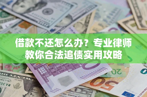 武汉借款不还怎么办？专业律师教你合法追债实用攻略