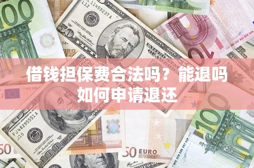 武汉借钱担保费合法吗？能退吗如何申请退还