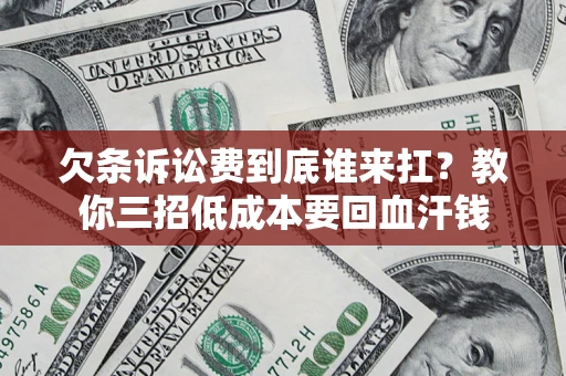 武汉欠条诉讼费到底谁来扛？教你三招低成本要回血汗钱